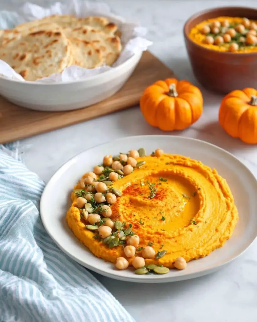 The BEST Pumpkin Hummus Recipe
