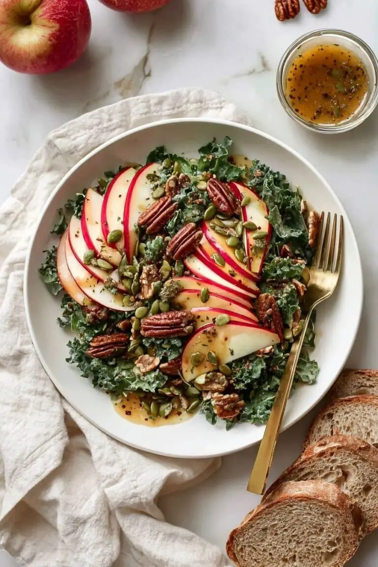 Nutty Harvest Honeycrisp Kale Salad Recipe