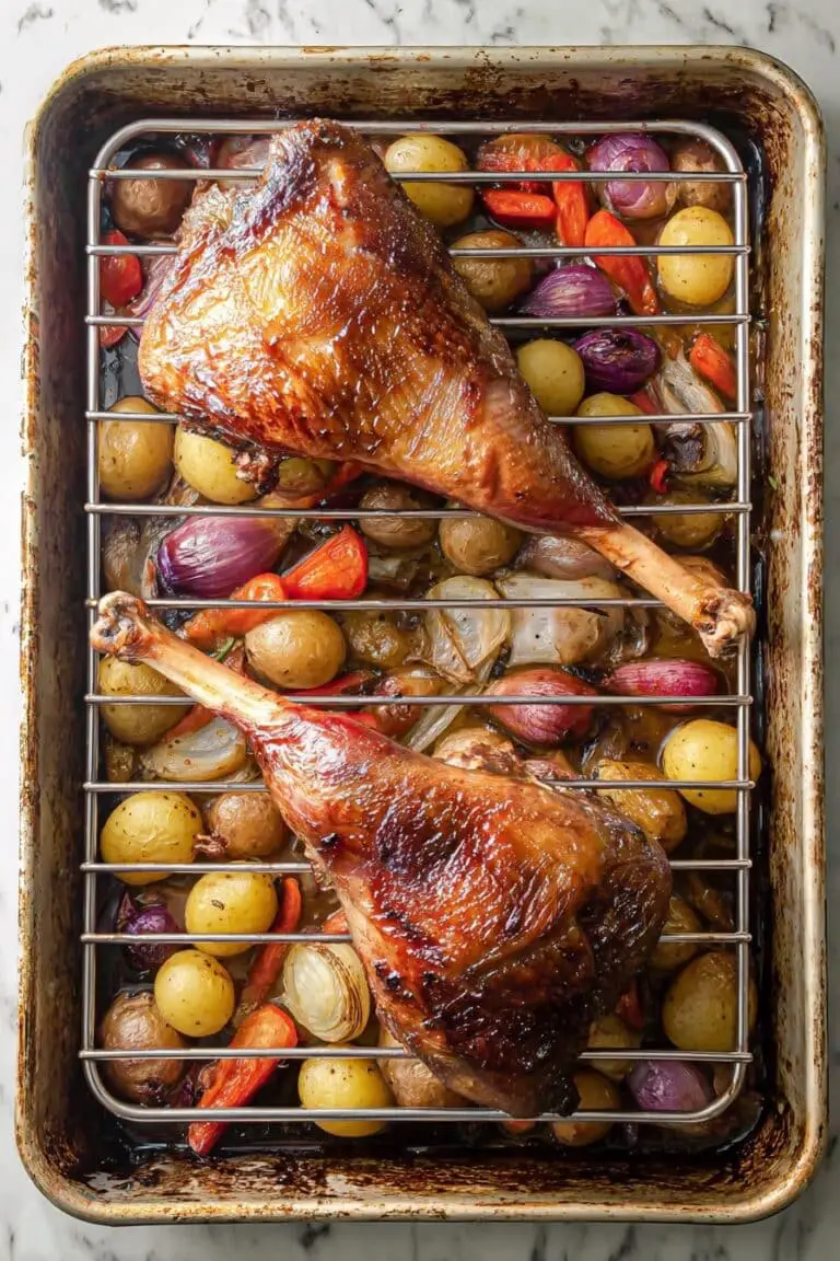 Roasted Turkey Legs with Vegetables Recipe