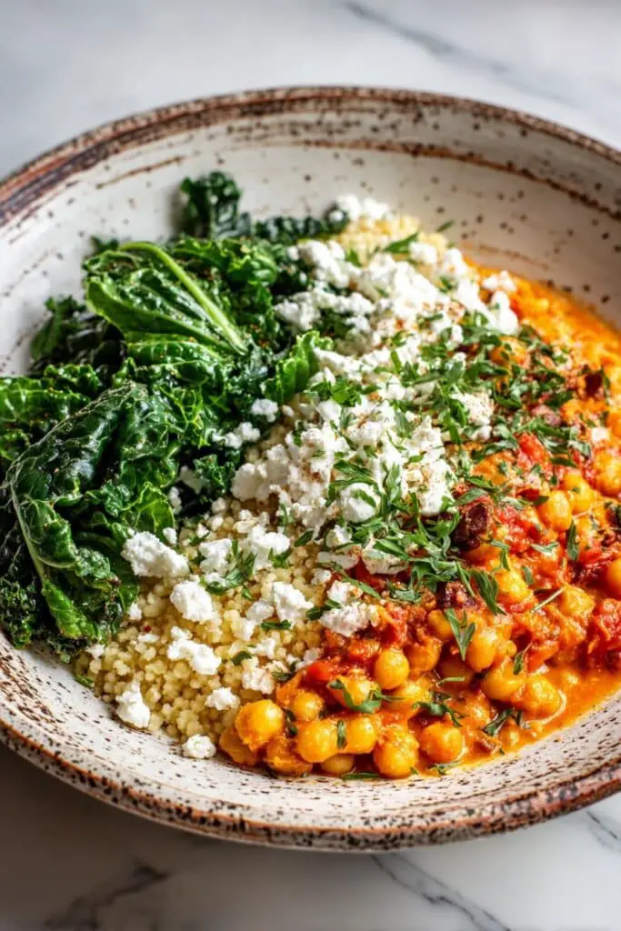 Pearl Couscous Skillet with Tomatoes and Feta Recipe