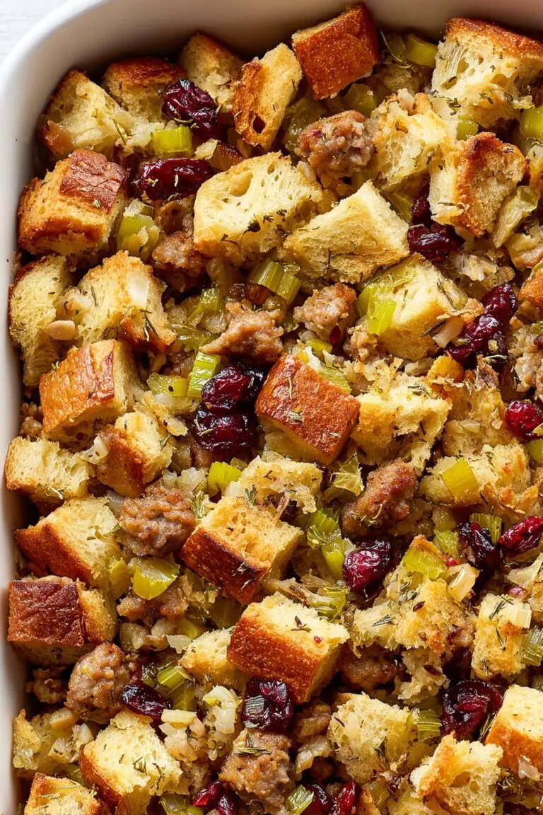 Sausage Cranberry Stuffing Recipe