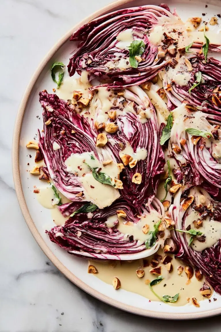 Radicchio Salad with Crème Fraîche Vinaigrette Recipe