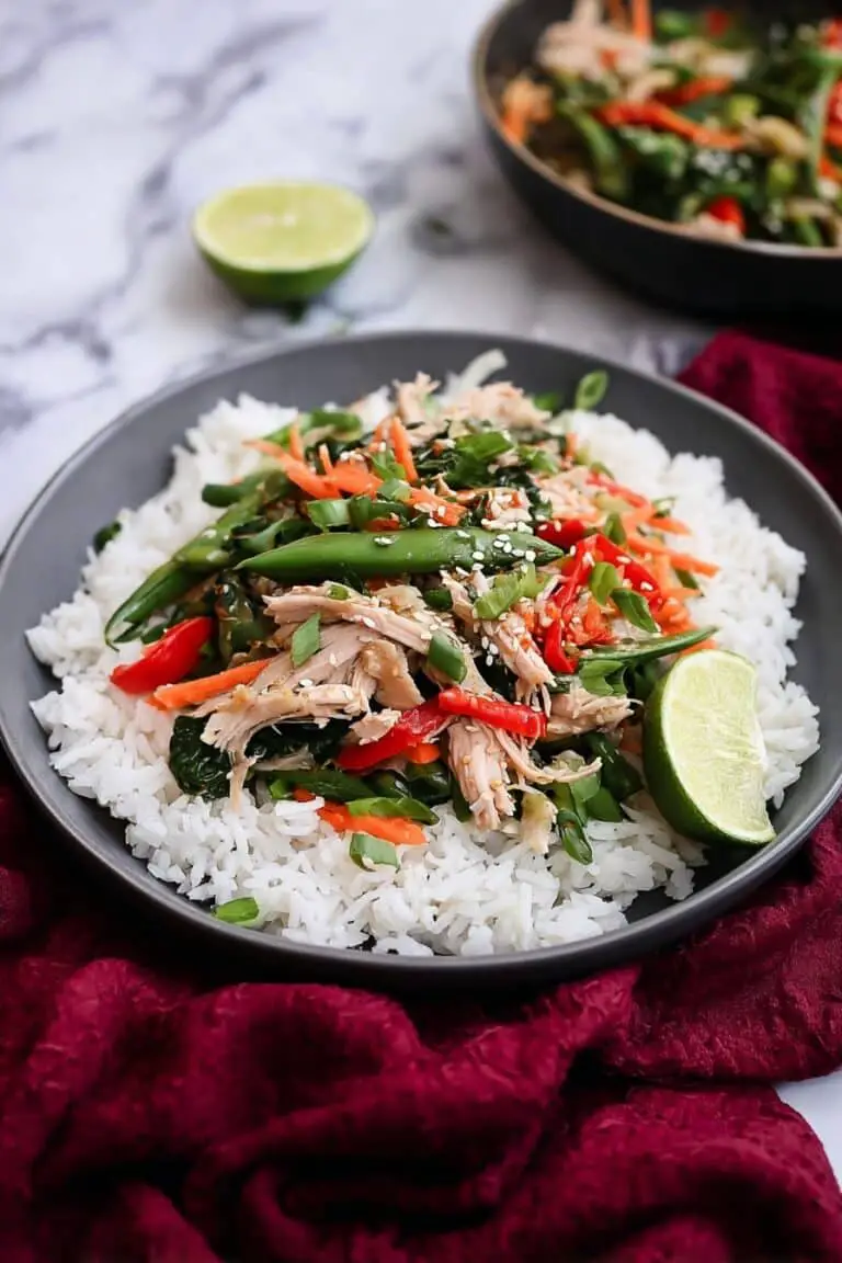 Leftover Turkey Stir Fry with Thai Basil and Veggies Recipe