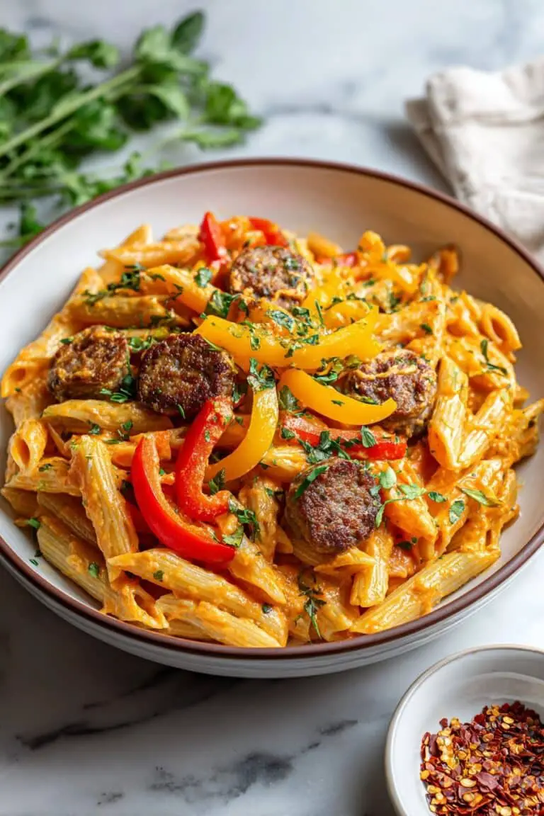 Creamy Cajun Sausage Pasta Recipe