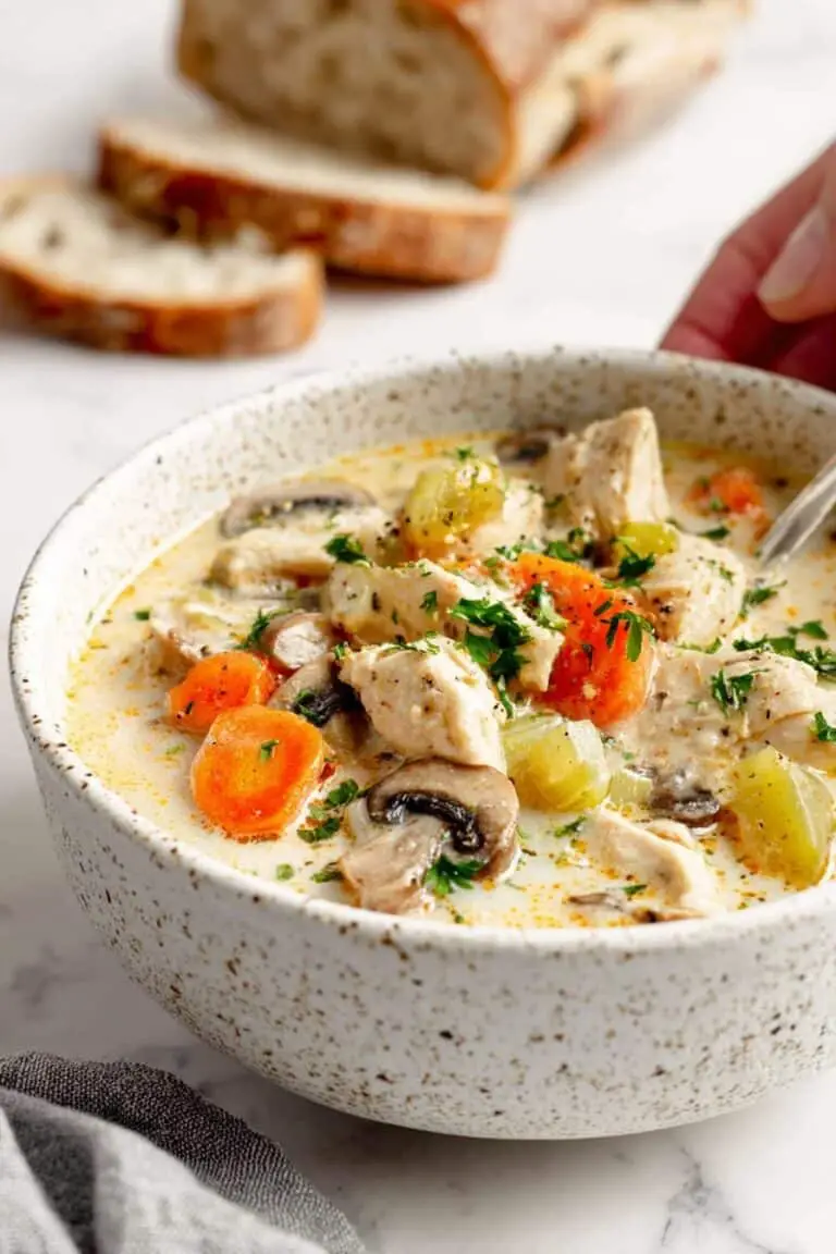 Healthy Leftover Turkey Wild Rice Soup with Vegetables Recipe