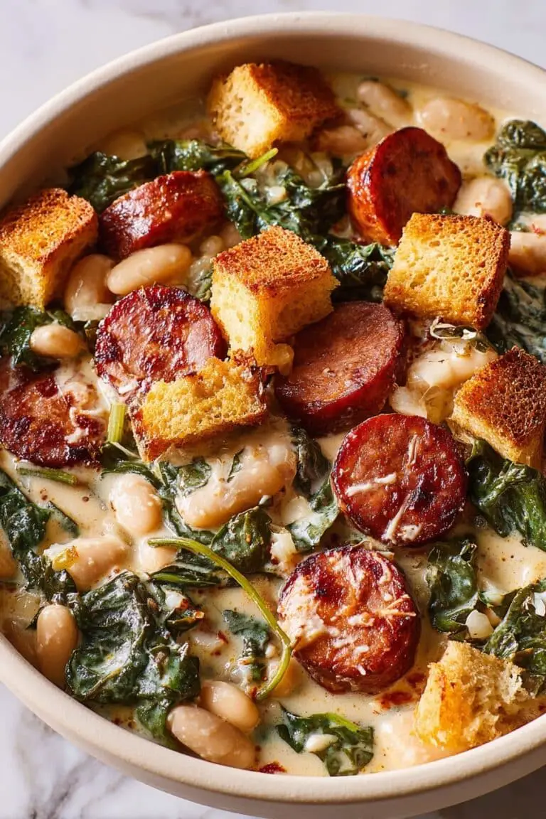 White Bean and Smoked Sausage Skillet Recipe