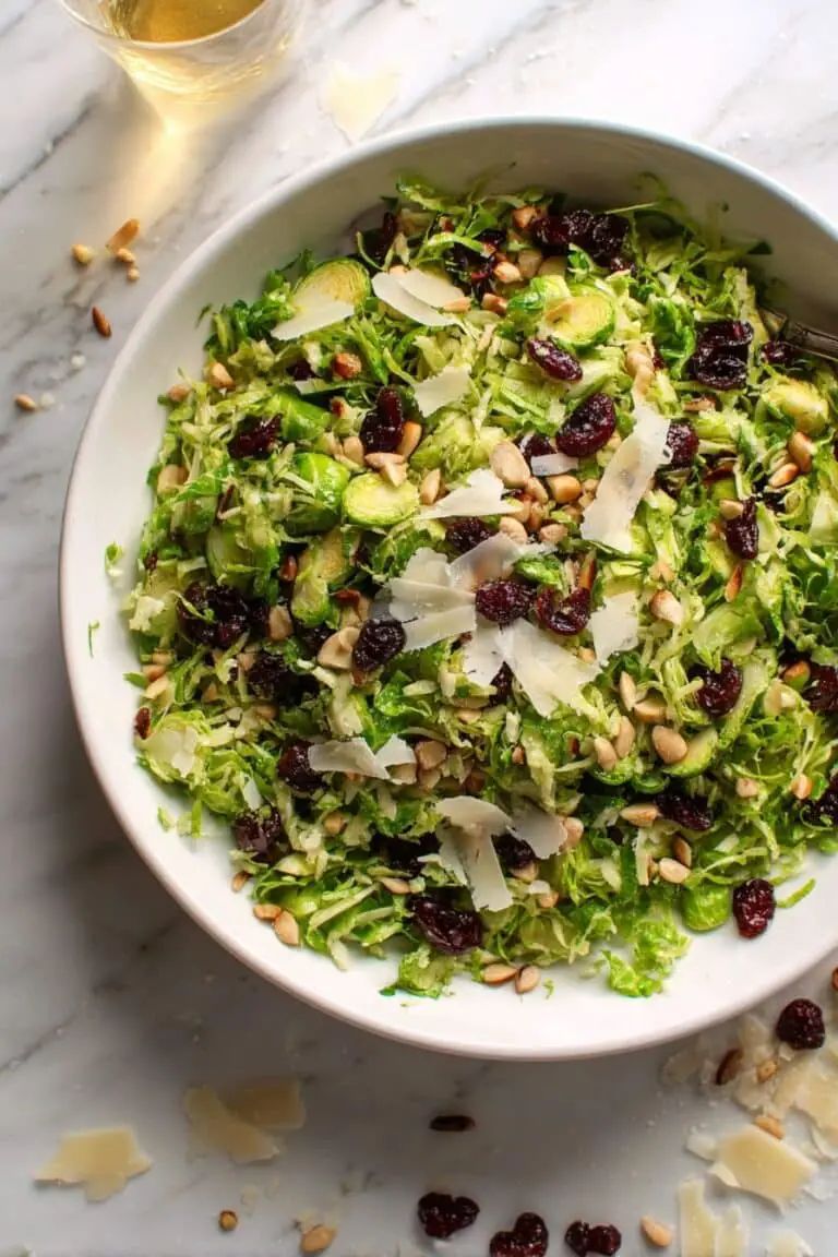 Brussels Salad with Spiced Maple Vinaigrette Recipe