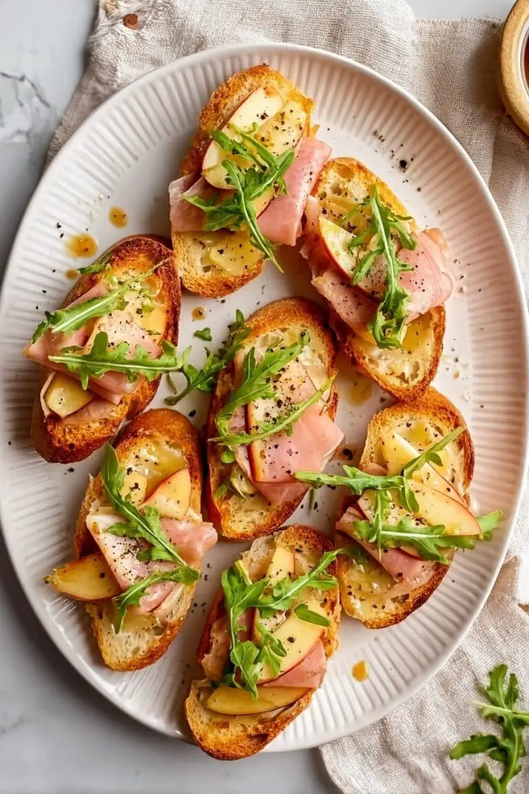 Apple & Brie Crostini with Hot Honey Recipe