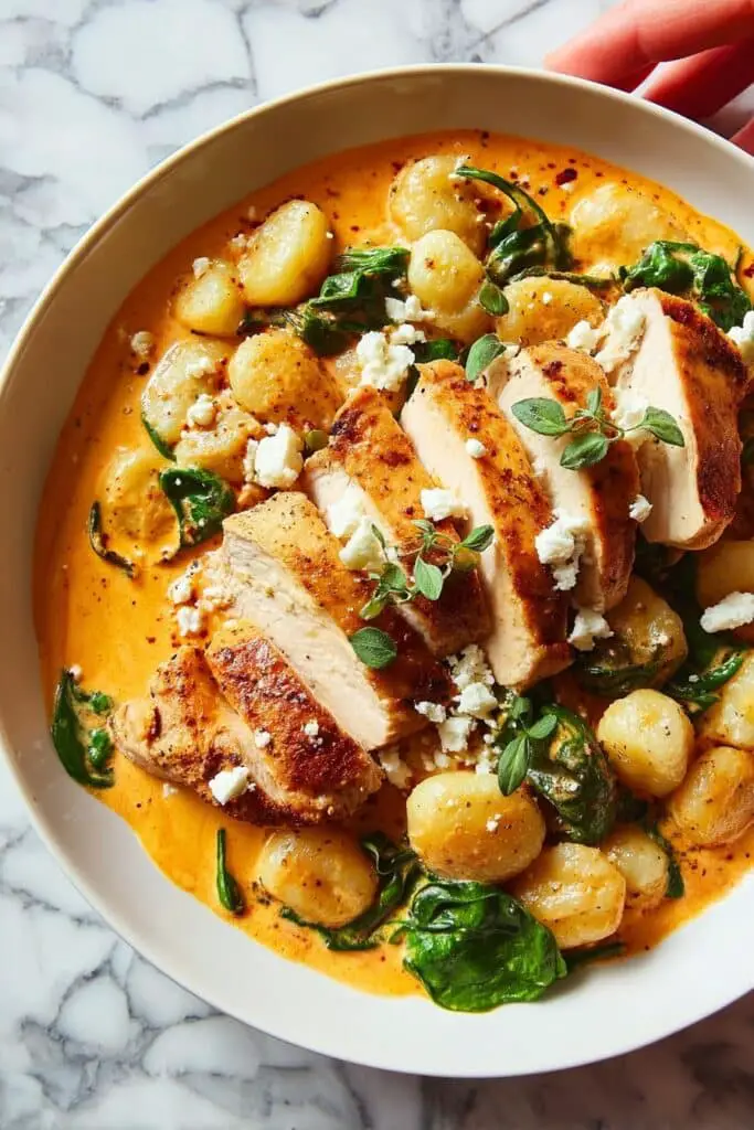 Creamy Harissa Chicken Gnocchi Recipe