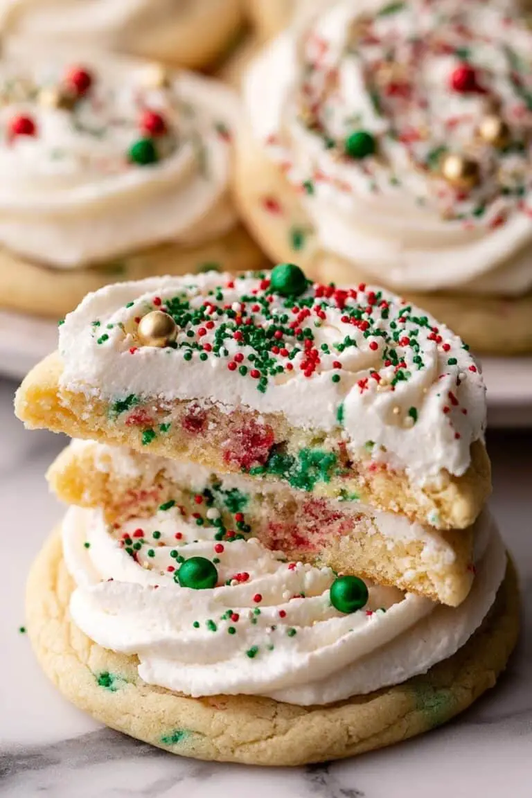 Christmas Sugar Cookies with Whipped Frosting Recipe