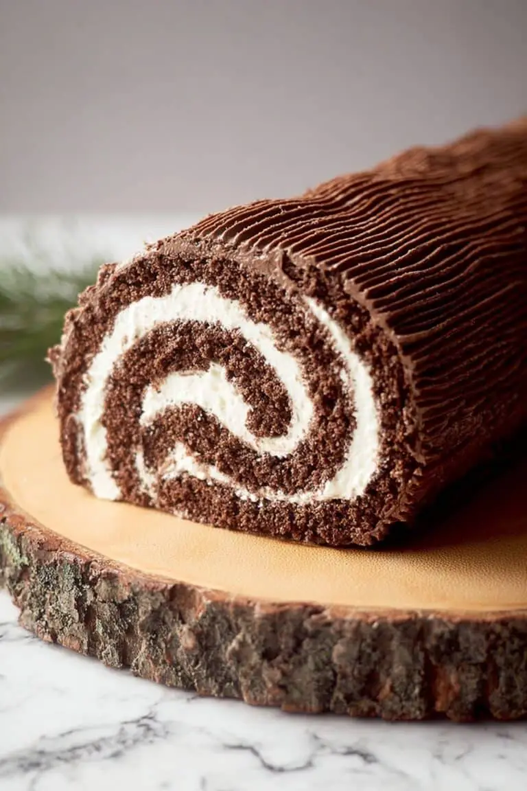 Chocolate Yule Log Cake Recipe