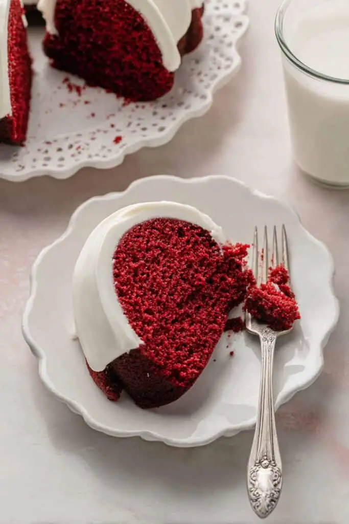 Red Velvet Bundt Cake with Cream Cheese Glaze Recipe
