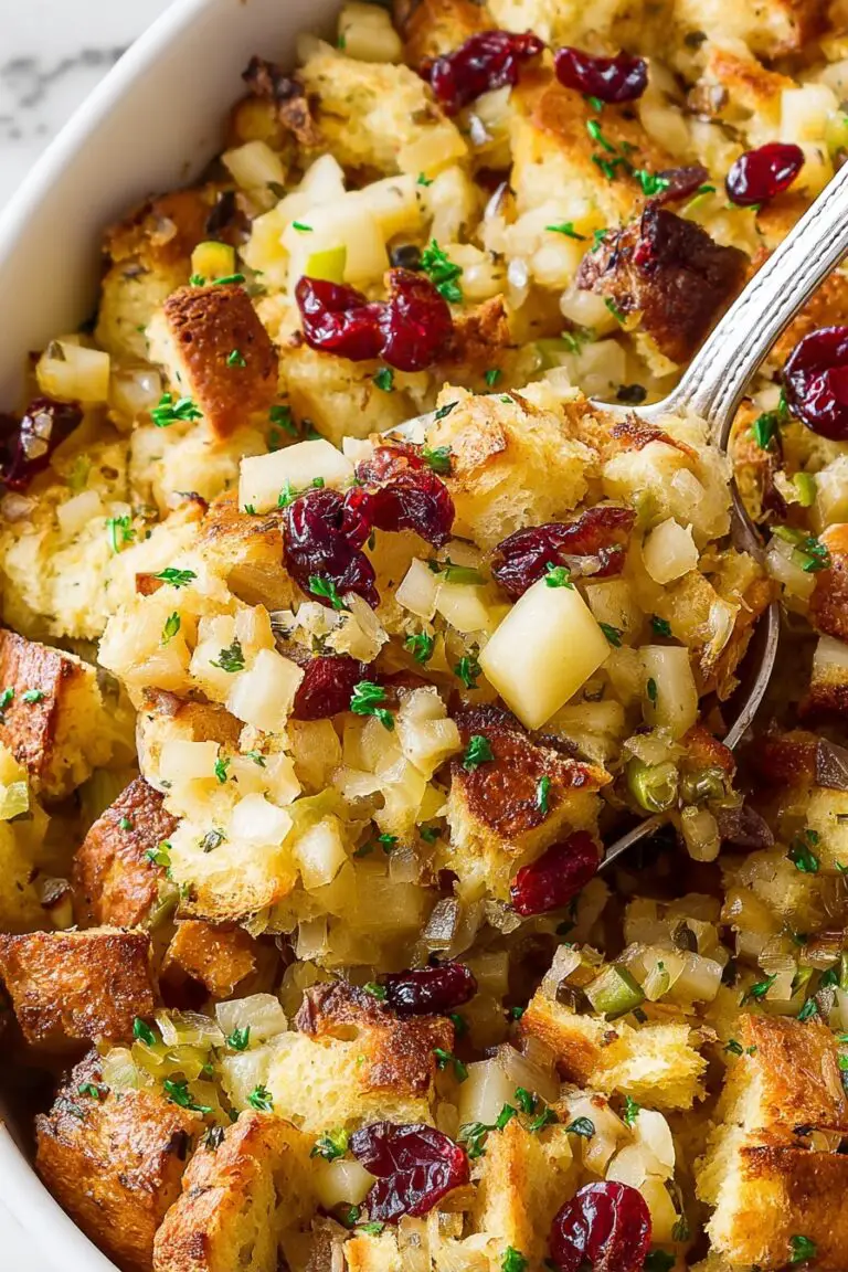 Cranberry Stuffing with Fresh Herbs Recipe