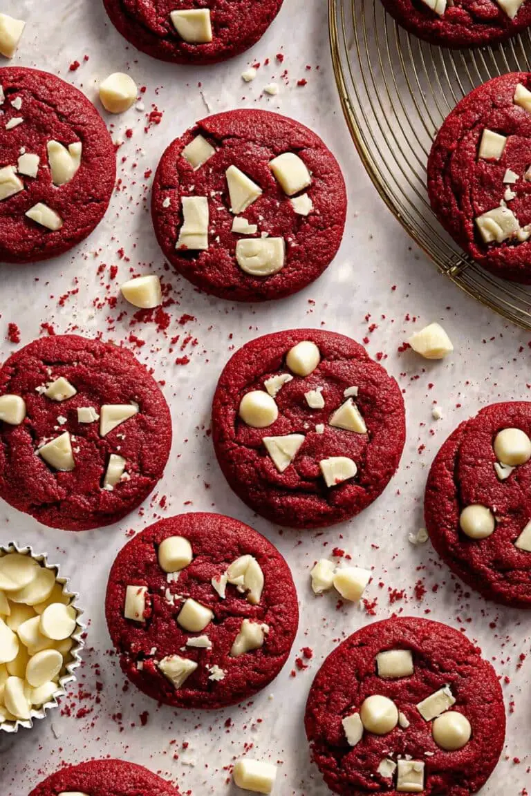 Red Velvet White Chocolate Cookies Recipe