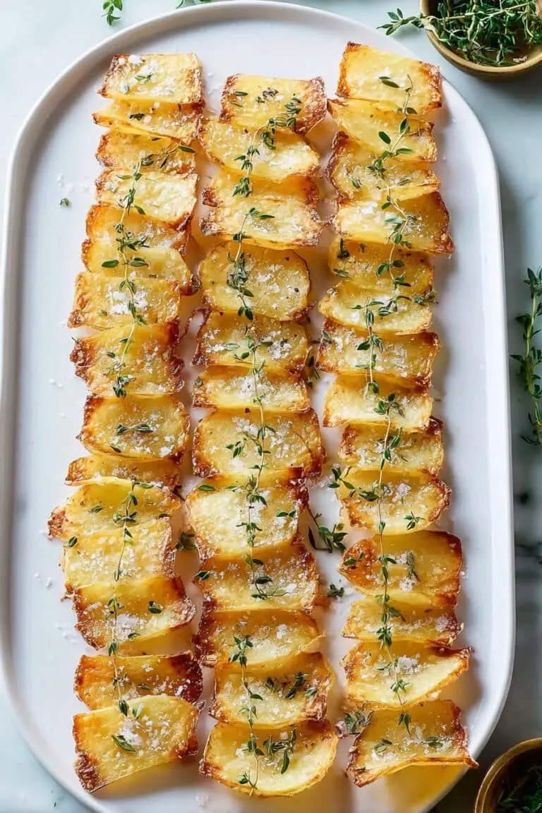 Crispy Garlic Domino Potato Bake Recipe