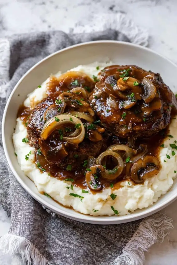 Crock Pot Salisbury Steak with Mushroom Gravy Recipe