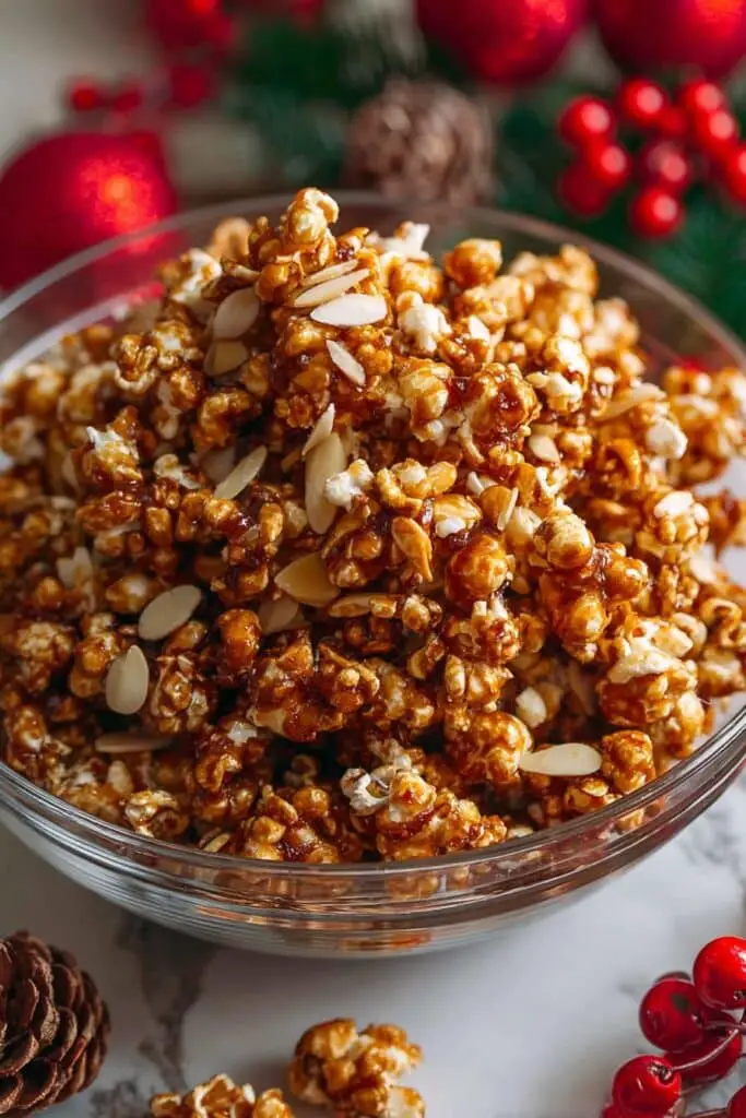 Christmas Spiced Caramel Popcorn Recipe