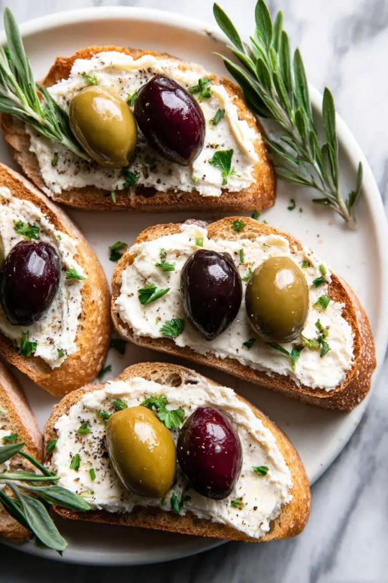 Whipped Feta Crostini Appetizer Recipe