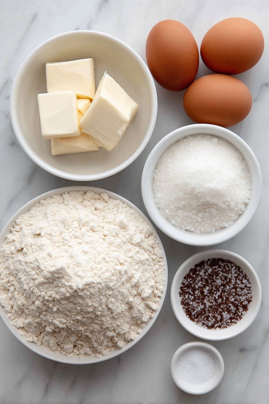 Flat lay of lukewarm water in a small white ceramic bowl, a few tablespoons of unsalted butter at room temperature on a simple white ceramic plate, two whole uncracked brown eggs, a small white ceramic bowl with active dry yeast granules, a small white ceramic bowl with white granulated sugar, a mound of all-purpose flour on a plain white ceramic plate, and a pinch of salt on a tiny white ceramic dish, arranged with perfect symmetry and balanced proportions, placed on a clean white marble surface, soft natural light, photo taken with an iPhone, professional food photography style, fresh ingredients, white ceramic bowls, no bottles, no duplicates, no utensils, no packaging --ar 2:3 --v 7 --p m7354615311229779997 - Soft Homemade Yeast Rolls, fluffy yeast roll recipe, buttery dinner rolls, easy yeast bread, homemade bread rolls