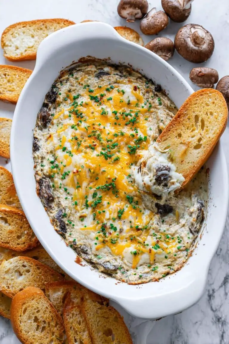 Creamy Mushroom Sausage Dip Recipe