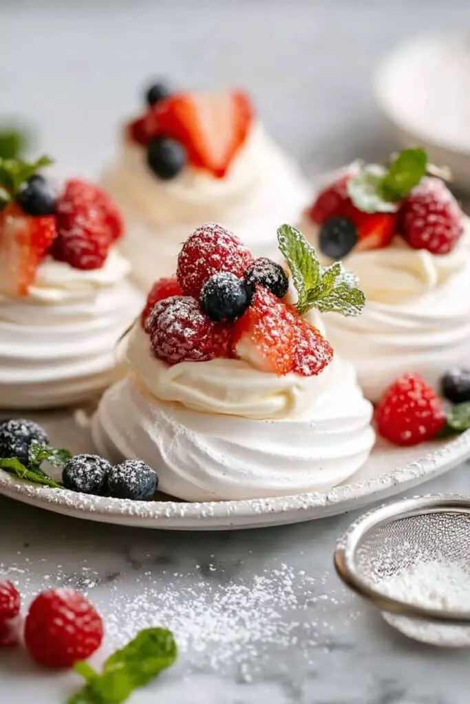 Mini Pavlova Cups with Fresh Fruit Recipe