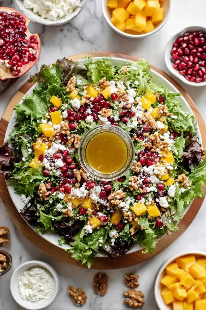Festive Pomegranate Walnut Salad Recipe