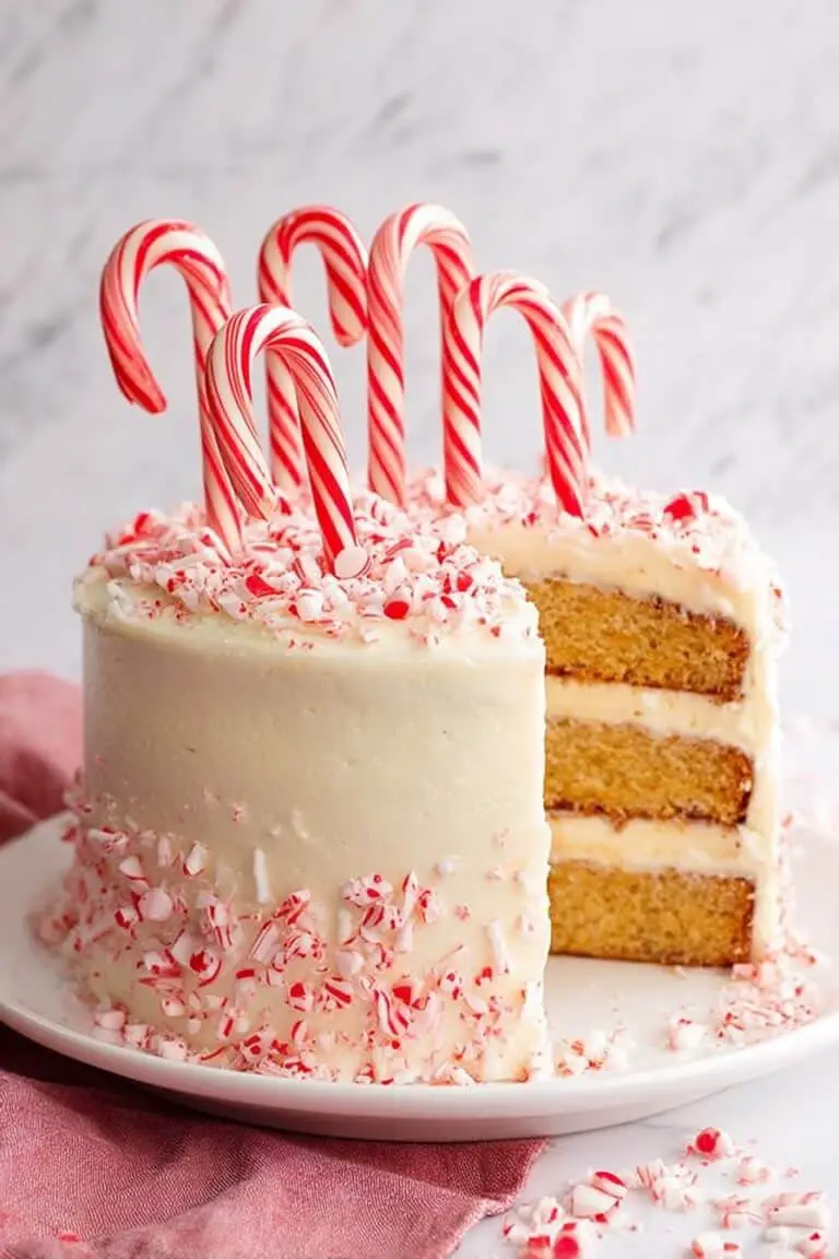 Candy Cane Layered Cake Recipe