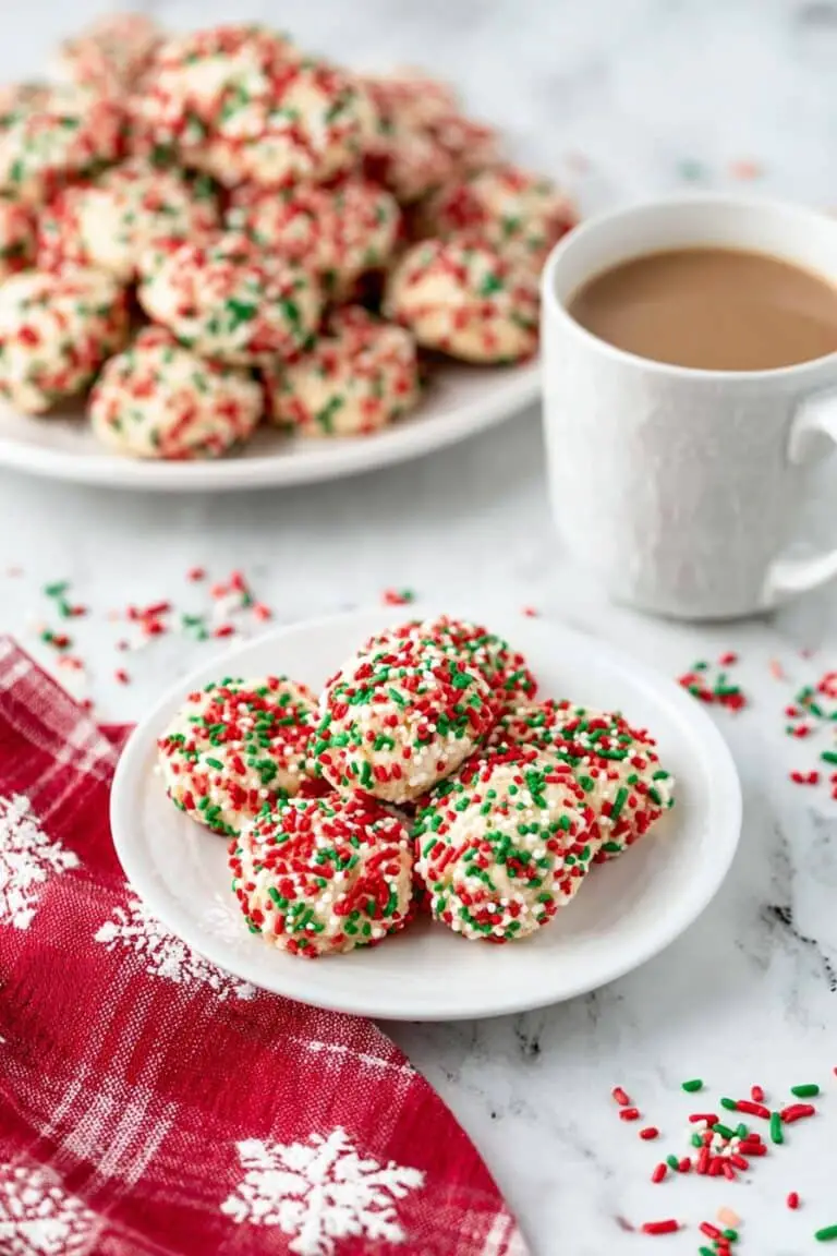 Christmas Sprinkle Pudding Cookies Recipe
