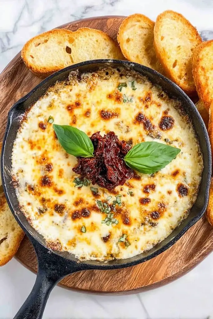 Tuscan Cheese Dip with Sun-Dried Tomatoes Recipe