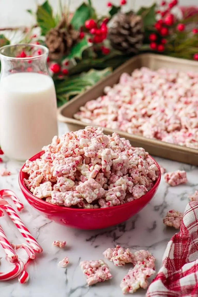 Peppermint Bark Puppy Chow Recipe