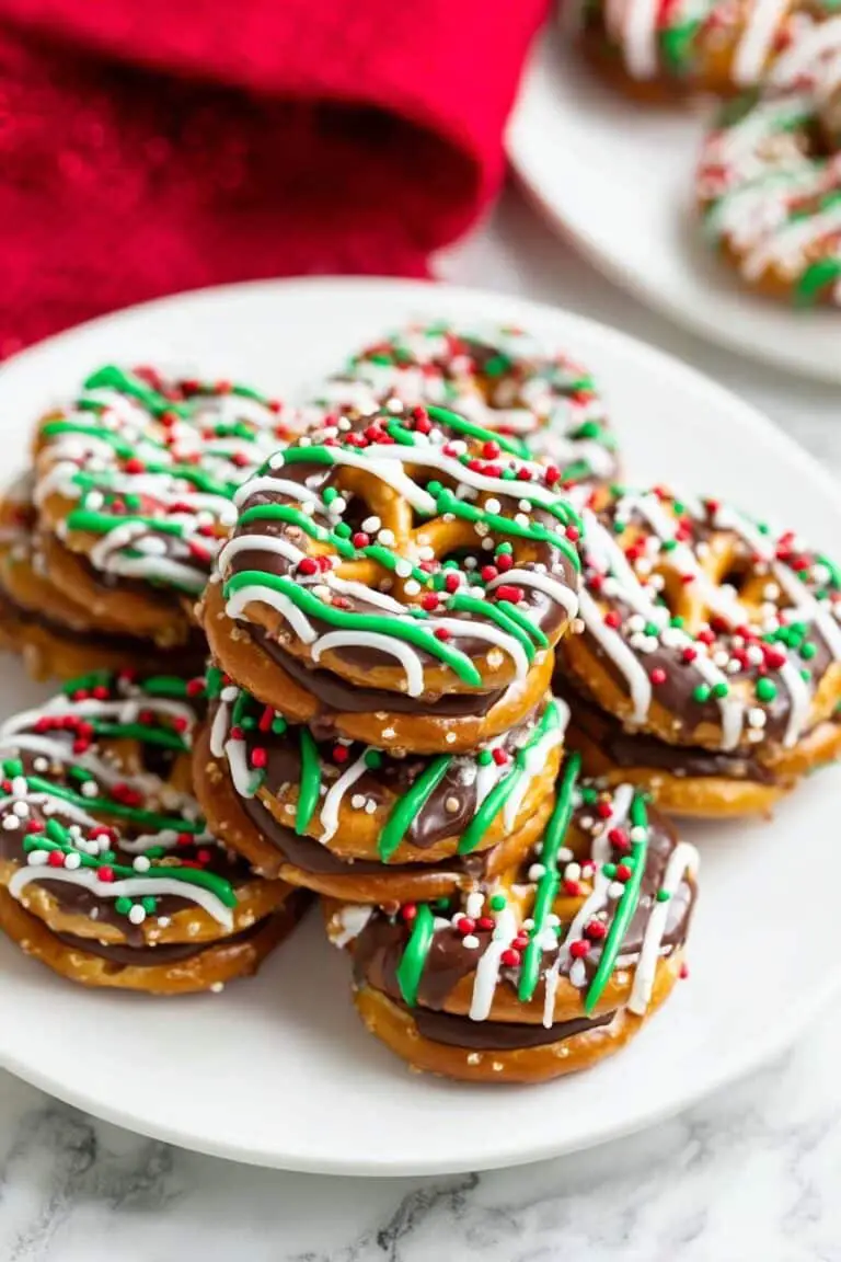 Christmas Caramel Pretzel Bites Recipe