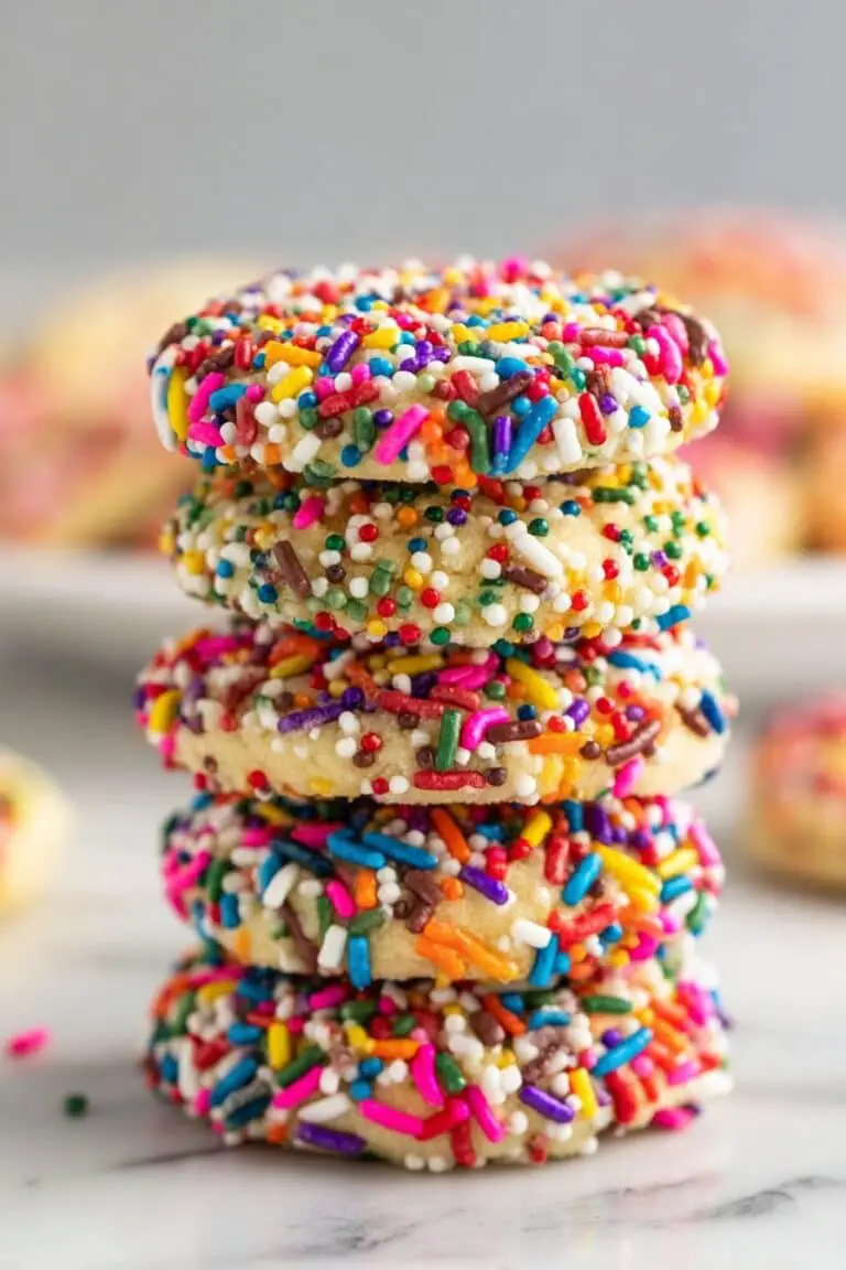 Rainbow Sprinkle Cookies Recipe