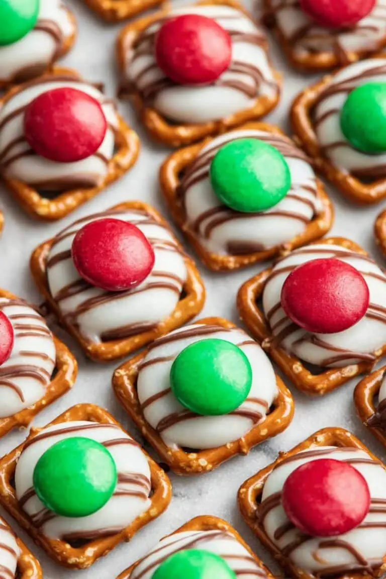 Chocolate Pretzel Hugs with M&Ms Recipe
