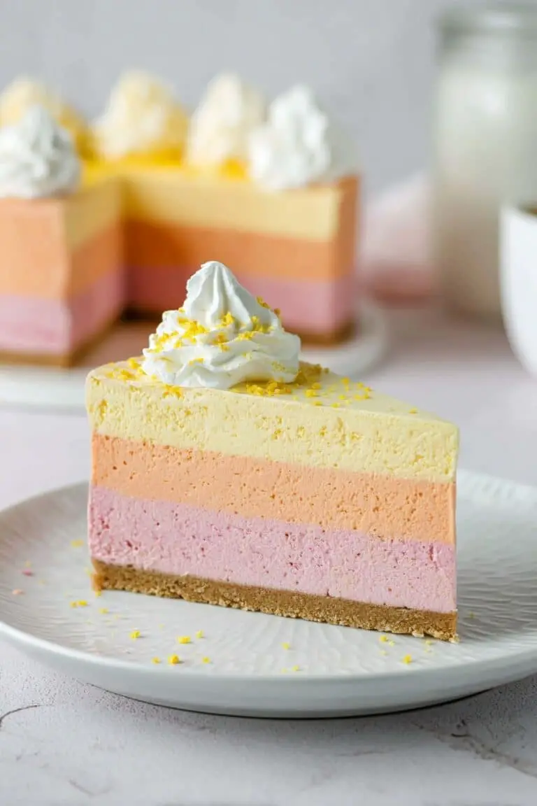 Colorful Layered Jello Pie Recipe