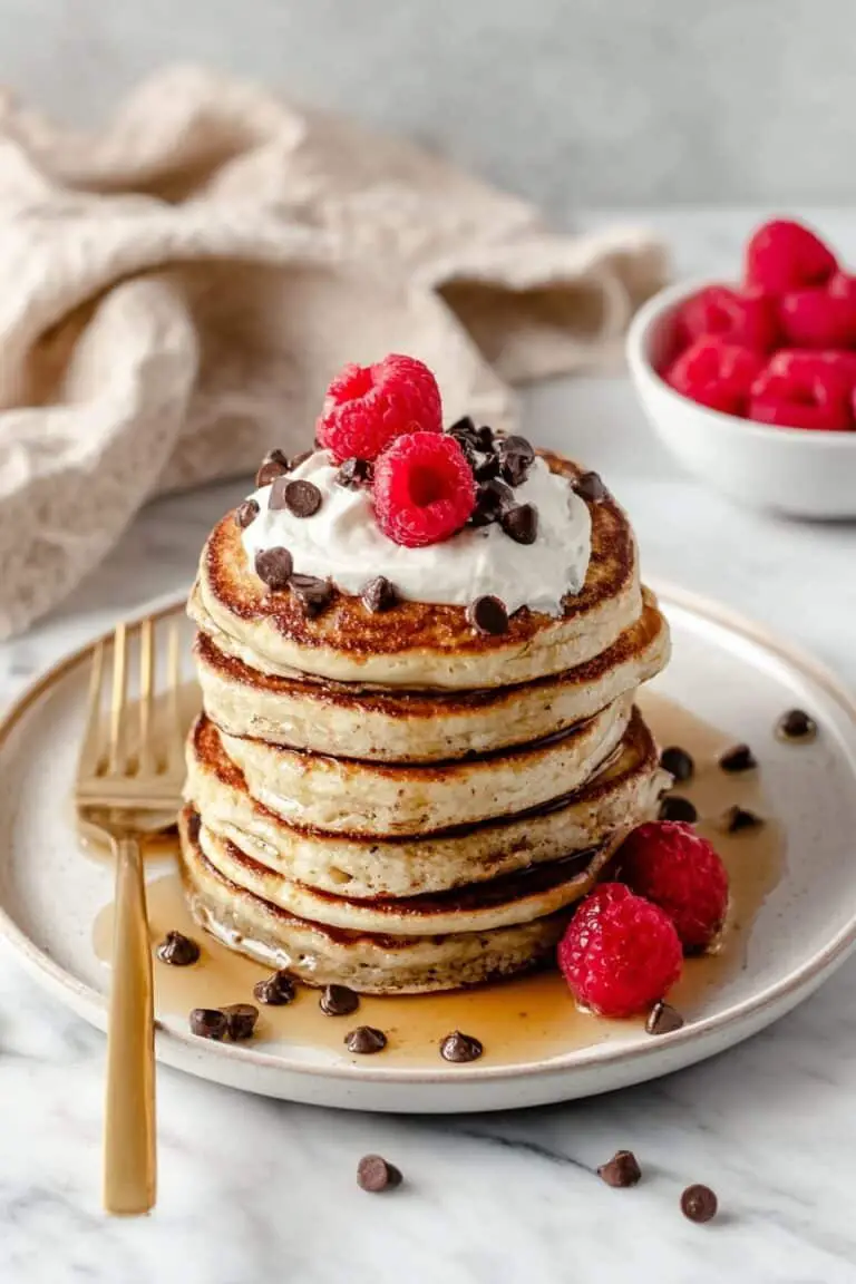 Fluffy Greek Yogurt Pancakes Recipe