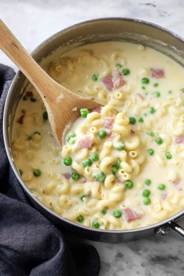 Creamy Ham Mac and Cheese Soup Recipe