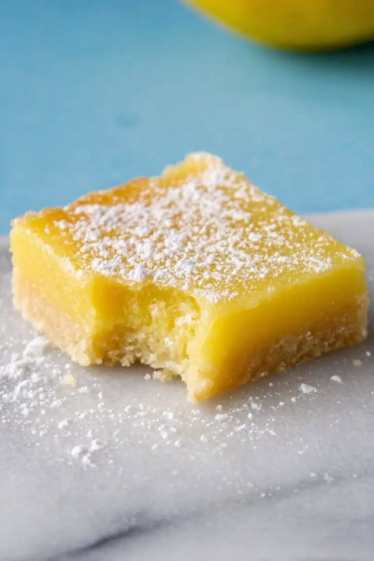 Healthy Lemon Bars Recipe