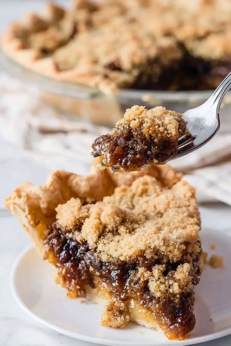 Shoofly Pie with Molasses and Crumble Topping Recipe
