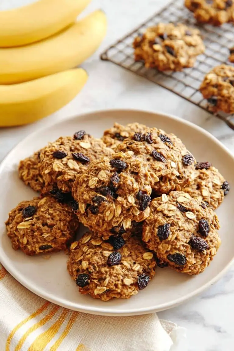 Healthy Banana Oatmeal Cookies Recipe