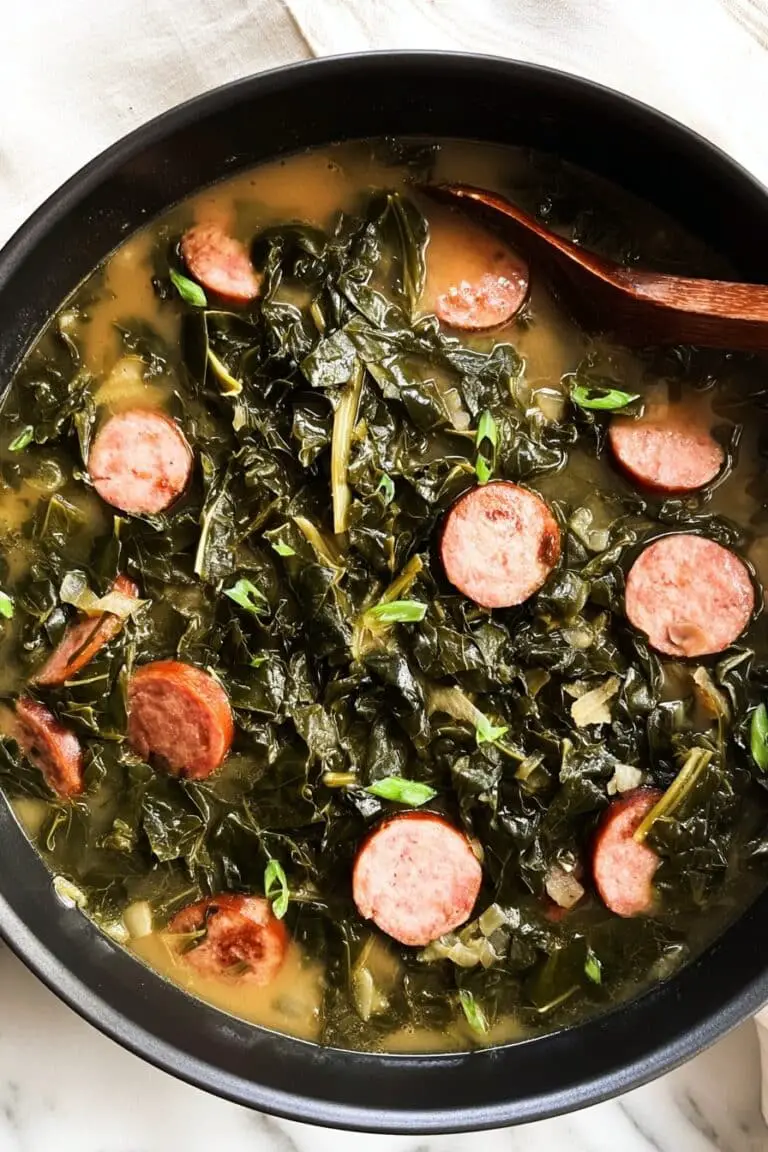Green Gumbo with Smoked Sausage Recipe