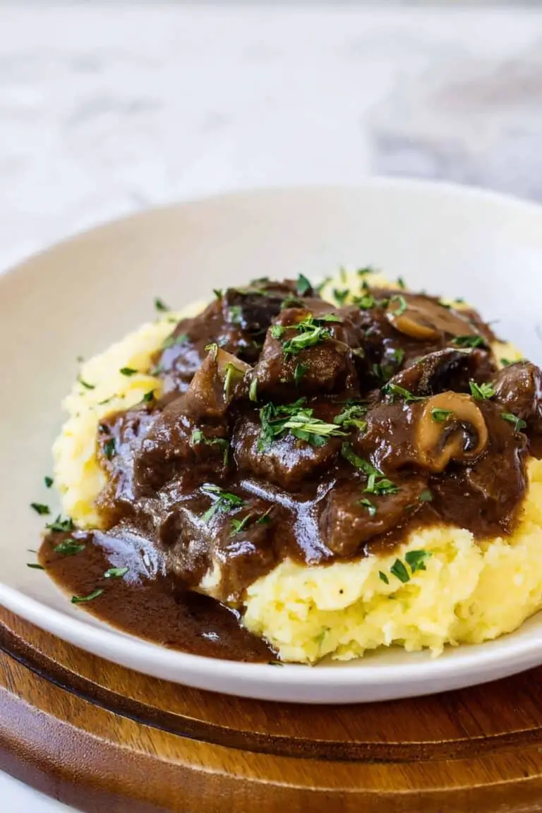 Beef Tenderloin Tips with Mushroom Gravy Recipe