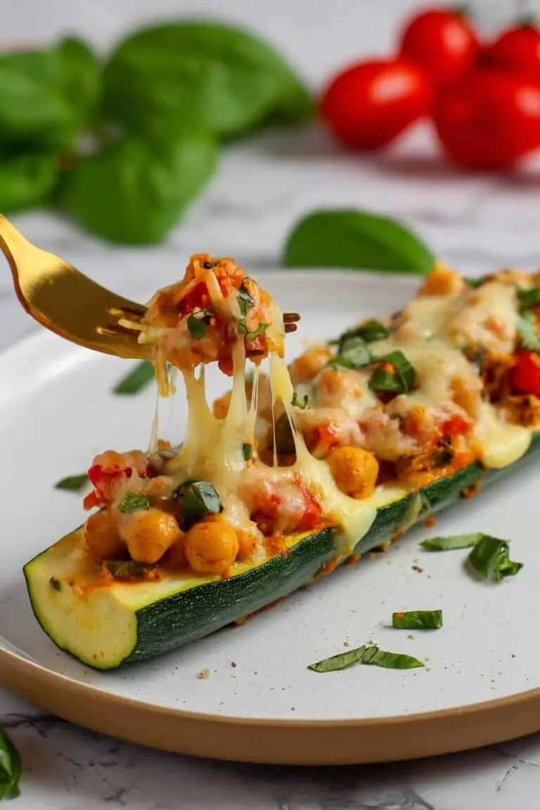 Tuscan Stuffed Zucchini Boats with Quinoa Recipe